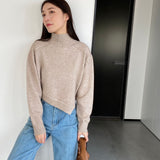 Women Winter Knitted Sweater Sweater Women's Short Autumn and Winter Top 8t8289