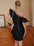 Women Evening Dress Sexy Sheath Bandage Dress