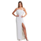 Women Dresses Sexy off-the-Shoulder Dress Long Dress Dress (Zns0409)