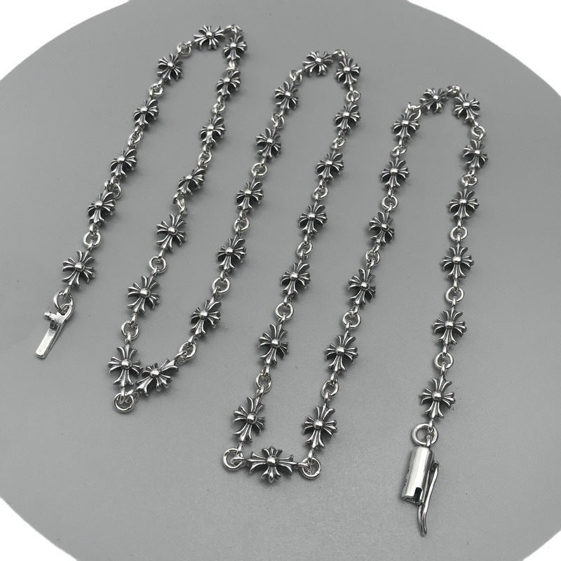 Chrome Hearts Necklace Vintage Men's and Women's Cross Necklace