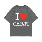 I Love Playboi Carti Hip Hop Tshirt Mens Fun Rapper Tee