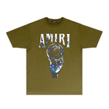 Amiri T-Shirt Personality Creative Printing Short Sleeve T-shirt Blouse