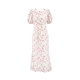 Women Dress Vintage Floral Dress Female Autumn Winter Long Dress