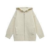 Women Knitted Cardigan Hooded Sweater Cardigan Autumn Long Sleeve Loose Knitted Coat