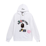 Bathing Ape Hoodie Shark Head Sweater Colored Letter Print Fall/Winter Hooded Jacket