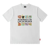 Men T Shirt Cartoon Printed Short Sleeve T-shirt