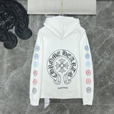 Chh Chrome Hearts Hoodie autumn/winter color spine gradual change small horseshoe zip jacket hooded sweater