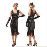 Flappers 1920S Dress Vintage Sequined Tassel Dress Party Dance Dress Formal Dress