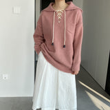 Women Winter Knitted Sweater Crew Neck Thick Sweater Winter Loose-Fitting Long Sleeve Sweater R8826