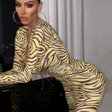 Women Dresses Winter Hollow out Long Sleeve Slim Fit Dress
