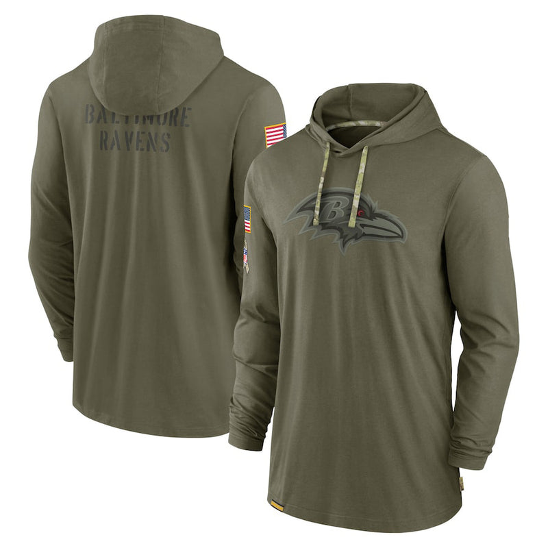 NFL T-Shirts Hooded Printed Long Sleeve T-Shirts Men's T-Shirts NFL Football