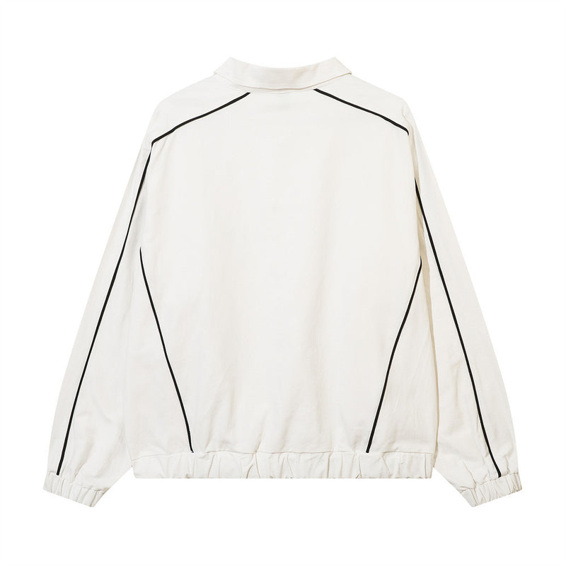 Men Jacket Coat Racing Suit Coat Men's Clothing Ins Letter Print Flight Suit Jacket