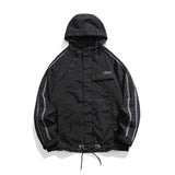 Unisex Winter Cotton Coat Decorative Hooded Jacket Vintage Baggy Coat
