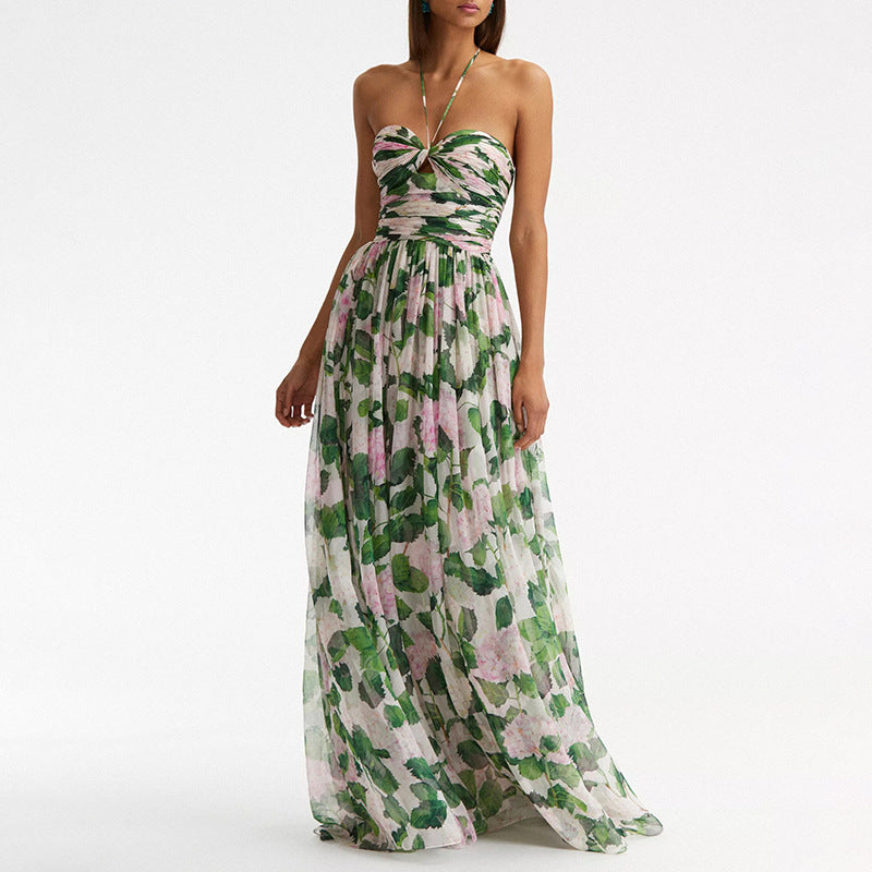 Women Dresses Summer Sleeveless Sexy Long Dress Women (Qymy0409)