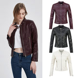 Women Leather Jacket Pu Women's Leather Top Women's Leather Jacket