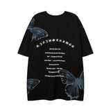 Men T Shirt Butterfly Print Couple Short Sleeve T-shirt