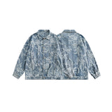 Unisex Jacket Retro Washed Denim Jacket Men's and Women's Denim Jacket