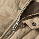 Unisex Winter Cotton Coat Camouflage Pocket Stitching down Jacket Vintage down Jacket