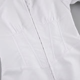 Women Dress Shirt Dress Women's Autumn and Winter Tight Long Sleeve Dress
