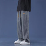 Men Jeans Summer Loose Straight-Leg Wide-Leg Pants Casual Pants