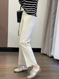 Women Sweatpants Spring Loose Split Suit Pants