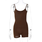 Women Jumpsuit Spring and Summer Sexy Slim Fit Backless Suspender Jumpsuit (Hawthaw0412)