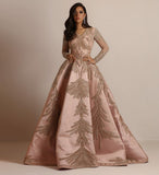 Robe Bridgerton Bronzing Long Sleeve Dress Banquet Sexy Evening Dress