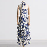 Women Dresses Spring Ruffled Tiered Dress Dress (Qymy0409)