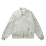 Women Jacket Vintage Loose Baseball Uniform Pilot Coat