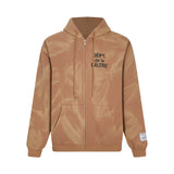 Gallery Dept Hoodie Letter Tie-Dye Washed Hooded Sweater Cardigan Jacket