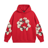 Denim Tears Hoodie Alphabet Foam Print Fleece Hoodie Sweater