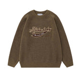 Unisex Sweater Autumn Affixed Cloth Embroidered