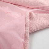 Women Trench Coat Woolen Thick Pink Lapel Coat Coat
