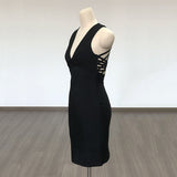 Women's Evening Dress Bandage One-Piece Dress Summer Backless Slim Fit Sexy Dress