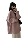 Women Knitted Pullover Autumn and Winter round Neck Mid-Length Knitwear Top