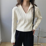 Women Winter Knitted Sweater Loose Autumn Sweater 8t8186