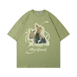 Men T Shirt Abstract Printing Men's Short-Sleeved T-shirt