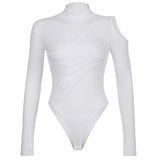 Women Jumpsuit Spring and Autumn off-the-Shoulder Turtleneck Long Sleeve Jumpsuit