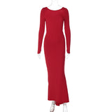 Women Dresses Sexy Backless Slim Fit Dress