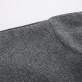 Women Trench Coat Autumn and Winter Gray Woolen Coat for Women