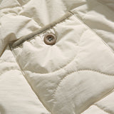 Unisex Winter Cotton Coat Retro Three-Dimensional Pocket Cotton Jacket