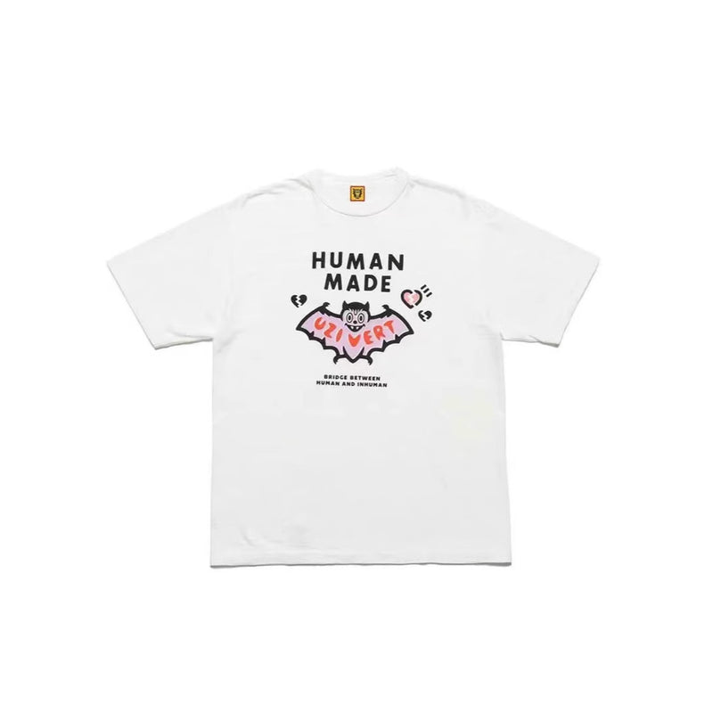 Men T-shirts Bat Sleeve Printed Short Sleeve Bamboo Cotton Loose T-Shirt