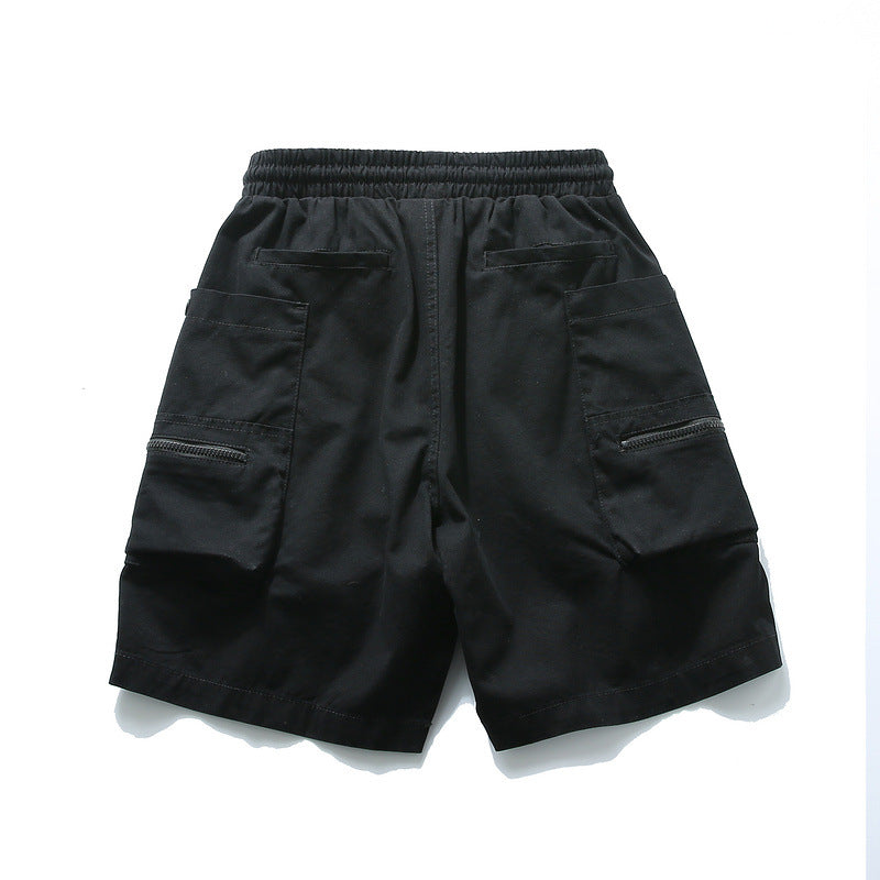 Men Shorts Zipper Pocket Men's Shorts