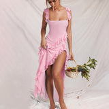 Women Dresses Spring Slim-Fitting Ribbon Sexy Sling Dress