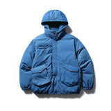 Unisex Winter Cotton Coat Three-Dimensional Multi-Pocket Hooded down Jacket Retro Couple down Jacket