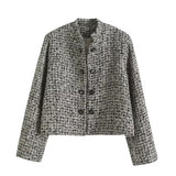 Women Woolen Coat Tweed Chanel Coat