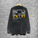 Amiri Long-Sleeve Shirt Vintage Distressed Long Sleeve T-shirt