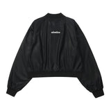 Women Jacket Pocket Decoration Baseball Uniform Jacket Casual Stand Collar Embroidered Long Sleeve Coat