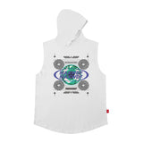 Men Vest Sleeveless T-shirt Men's and Women's Brand Sports Hooded Vest