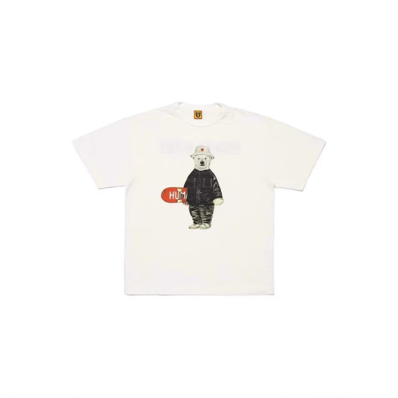 Men T-shirts Dog Pattern Bamboo Cotton Short Sleeve T-Shirt Loose